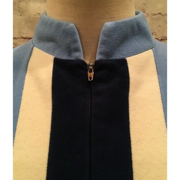 Vintage Vanity Fair Blue Full Length Housecoat Robe Dacron Fleece USA Size 10 - Picture 4 of 4